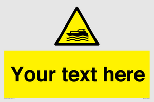 Custom Warning motorised watercraft